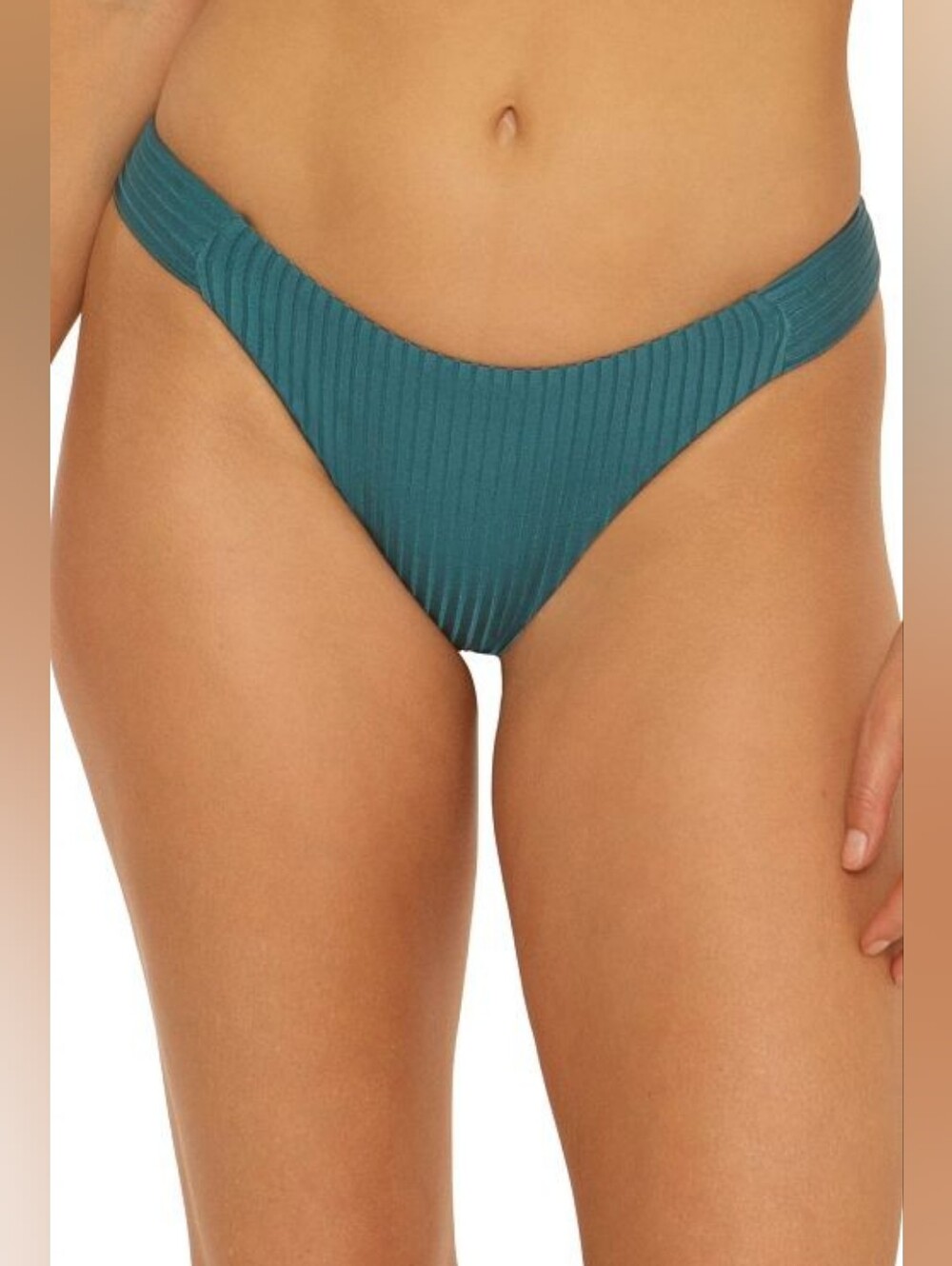 NWT Women's Olympia Rib Low Rise French Cut Ocean